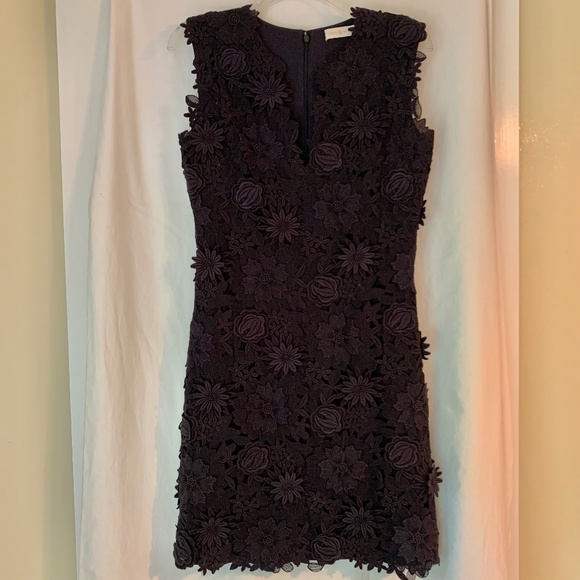 Tory Burch 'Merida Floral Applique Lace Dress'